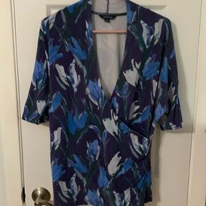 Lands End 3/4 sleeved wrap top